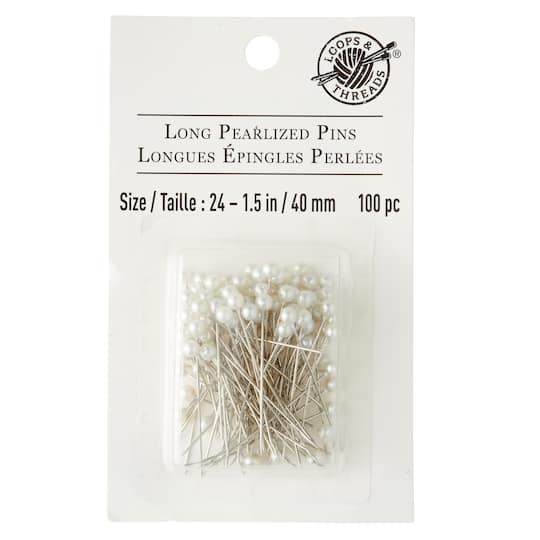 Michaels, Loops & Threads™ Long Pearlized Pins – Category: Pins